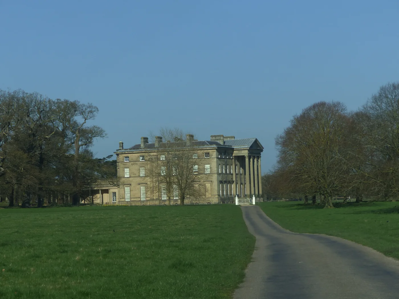 The mansion at Attingham Park, which is closed from 2 to 27 November. A general view, not taken in winter