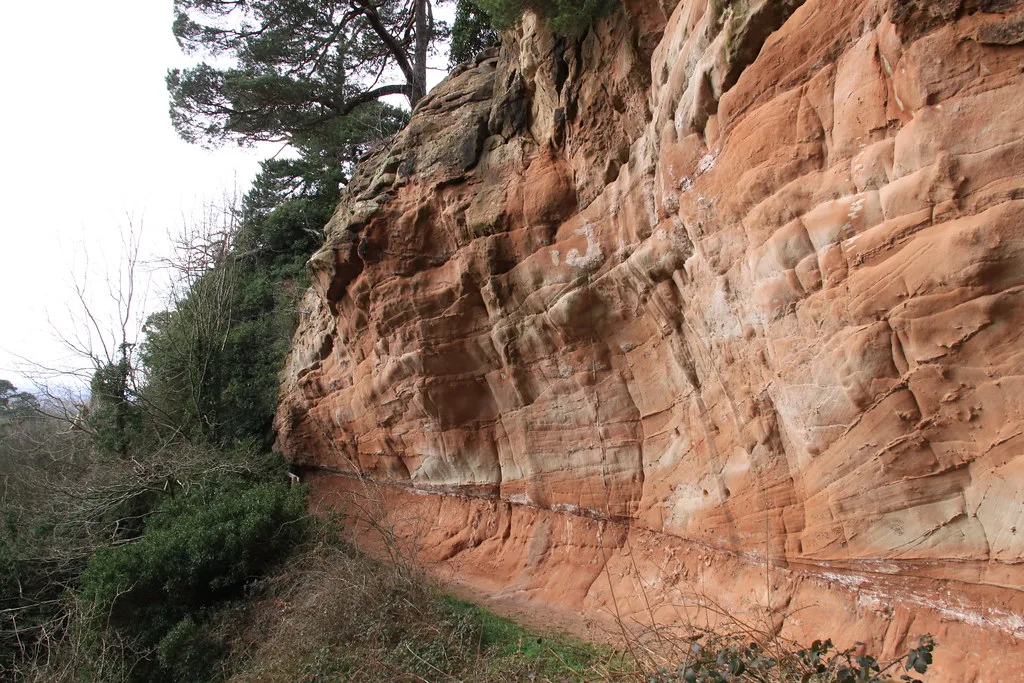 The sandstone cliffs at Hawkstone Park Follies, where the Halloween Trail runs from 23 to 31 October