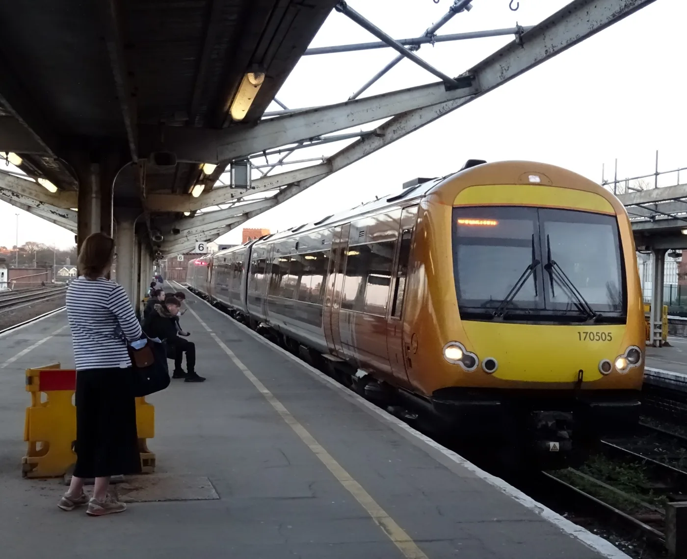 A train at Shrewsbury station. Christmas timetables go into journey planners from early October